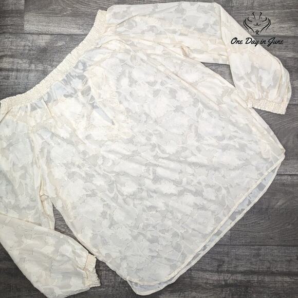 Sheilay Boho Long Sleeve Sheer Top Size 3XL - Picture 5 of 5